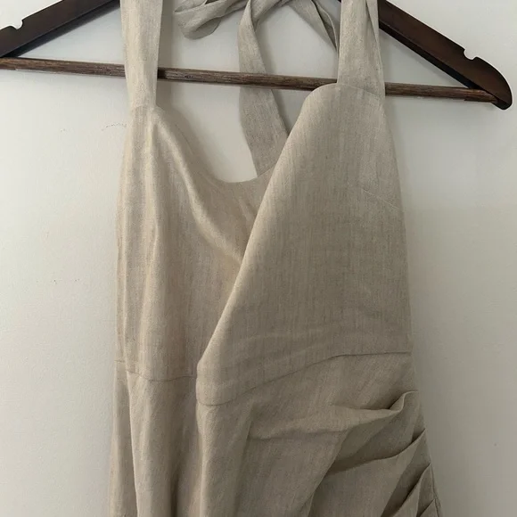 Spring Halter Beige Midi Dress Stitch Fix - Picture 9 of 15